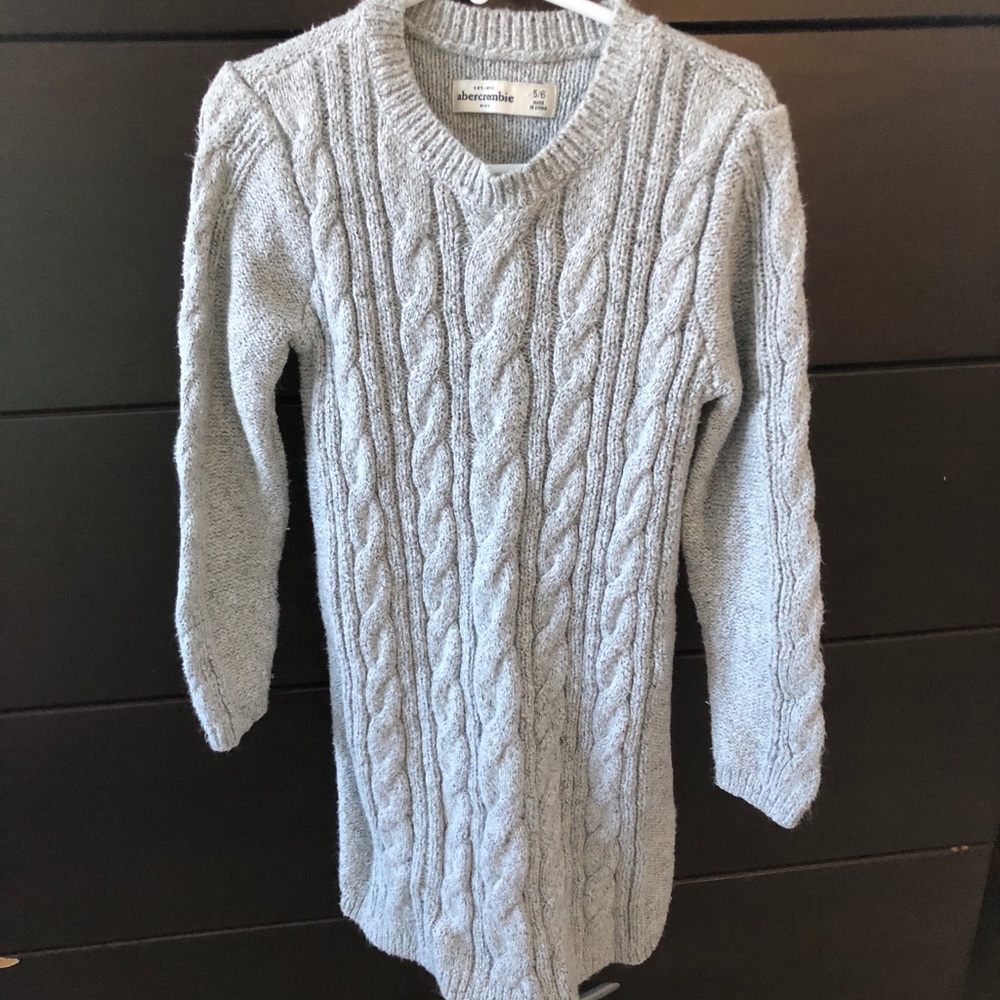 Abercrombie Kids Gray Sweater Dress